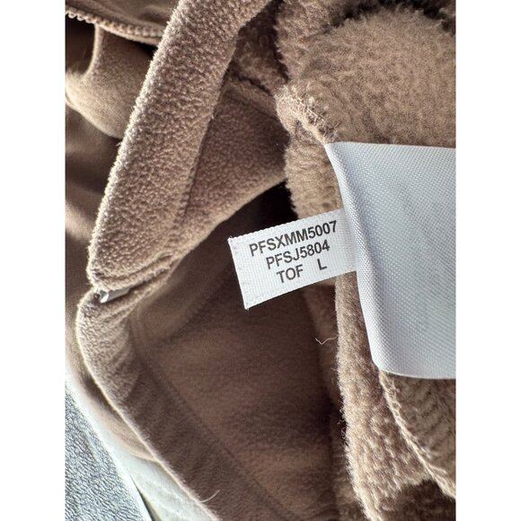 Calvin Klein Performance Women's Brown Active Tech Fleece Mock-Neck Jacket - Picture 10 of 10